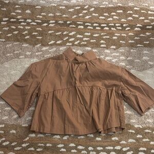 Everlane Tan Short Sleeve Top